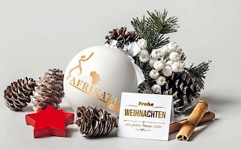 Zeigt eine Weihnachtsdekoration