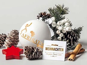 Zeigt eine Weihnachtsdekoration