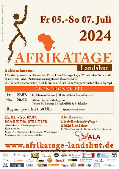 Bild zeigt einen Newsartikel der Afrikatage Landshut von 2024